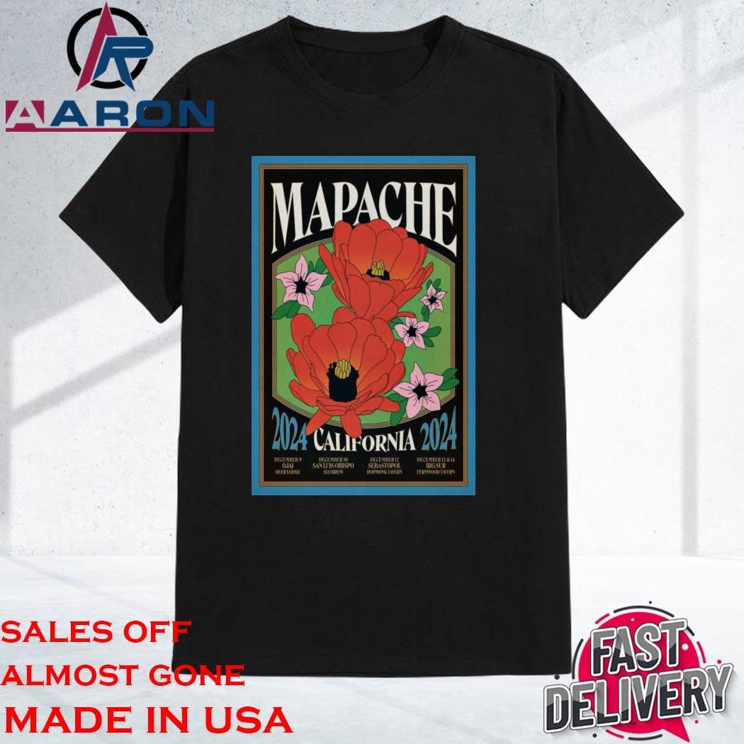 Official Mapache California December 2024 Show T-Shirt