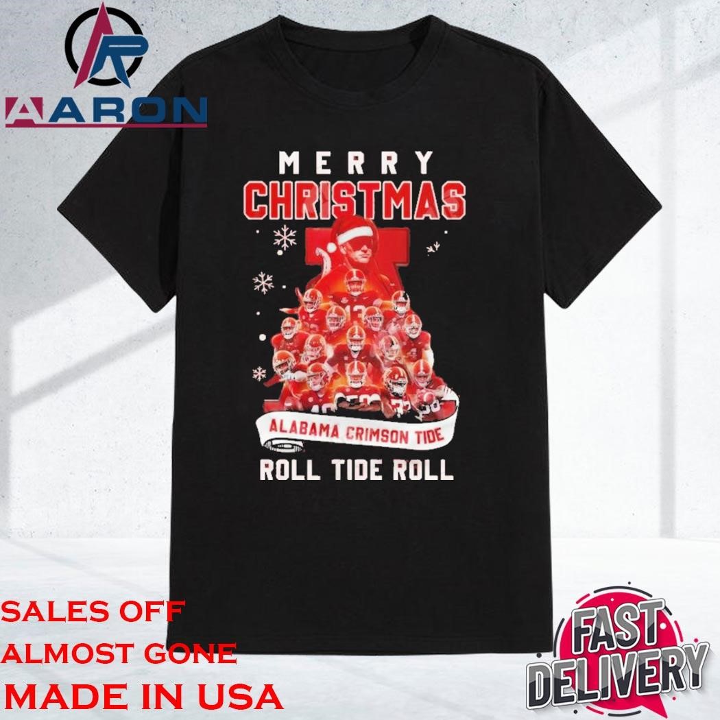 Official Merry Christmas Alabama Crimson Tide Roll Tide Roll Shirt