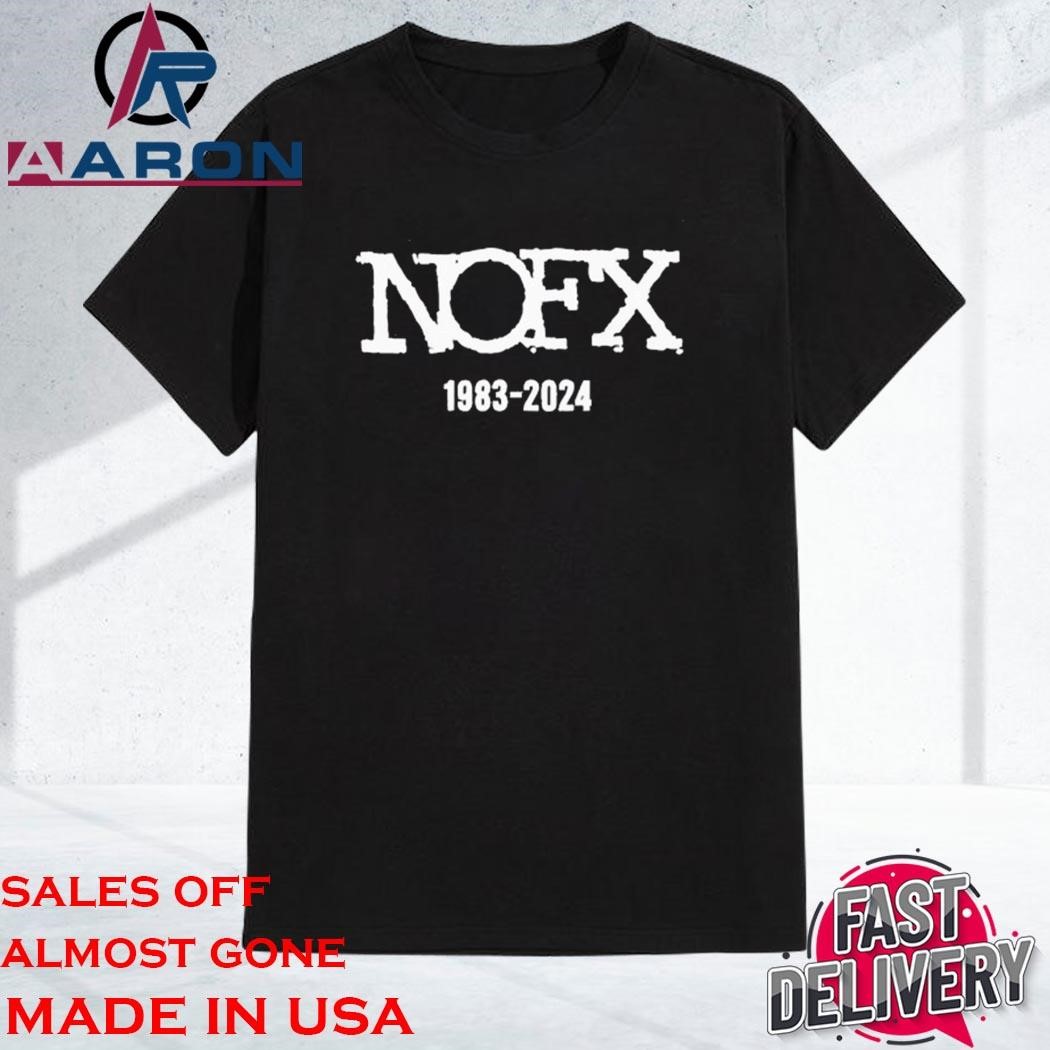 Official NOFX 1983-2024 Show T-Shirt in San Pedro, California Oct 6 2024