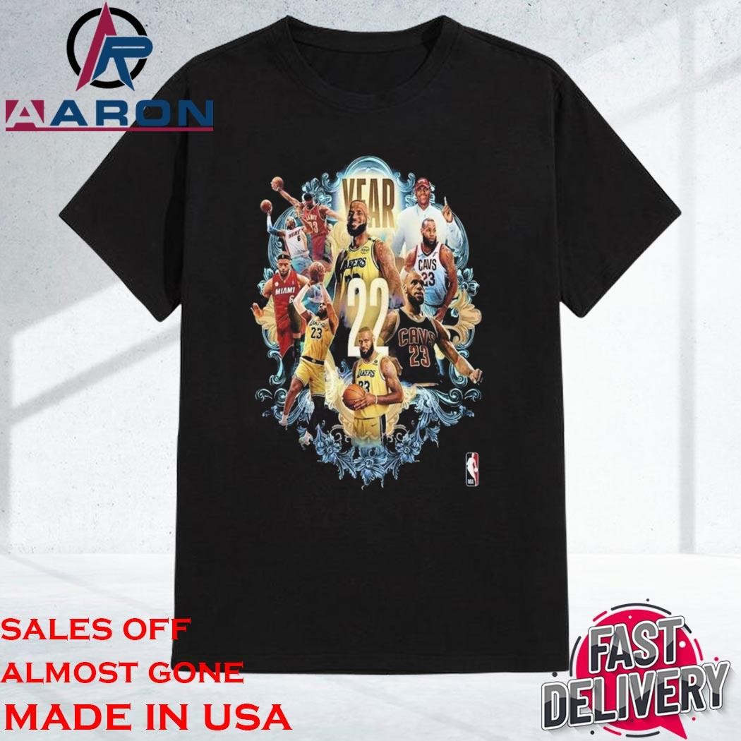 Official Nba Legend Lebron James Players In Nba 22 Years Season Shirt