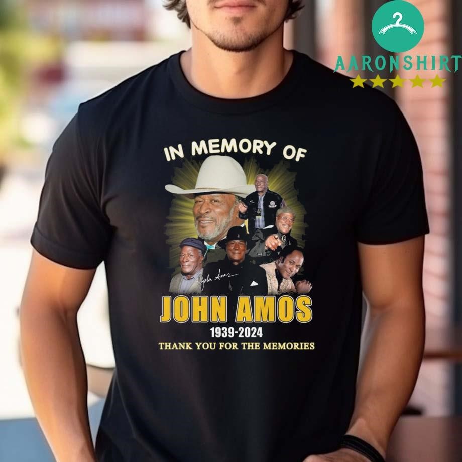 Official Official John Amos In Memory Of The Legend 1939-2024 Thank You For The Memories Signature T-shirt