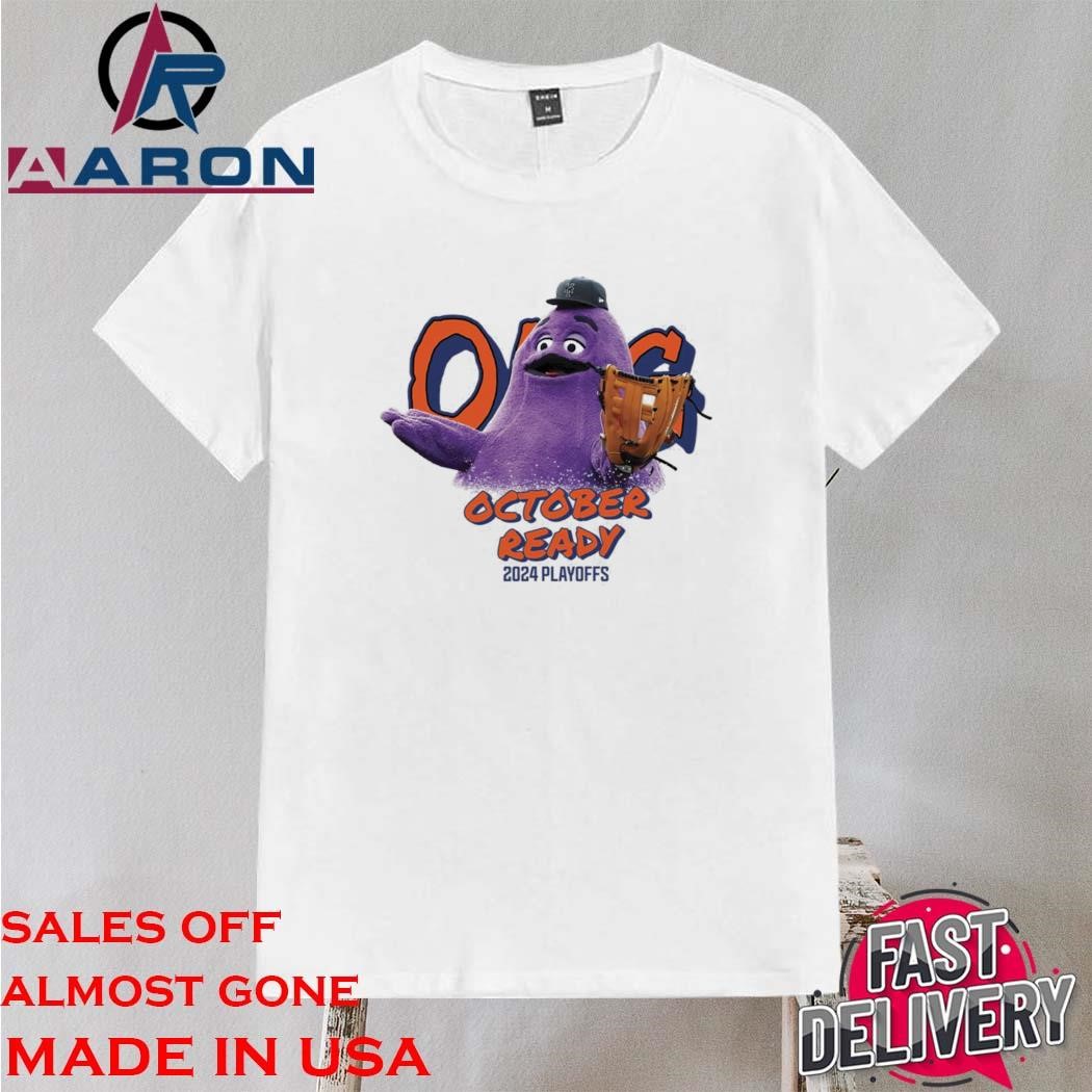 Official Official NY Mets Grimace October Ready 2024 Playoffs Shirt