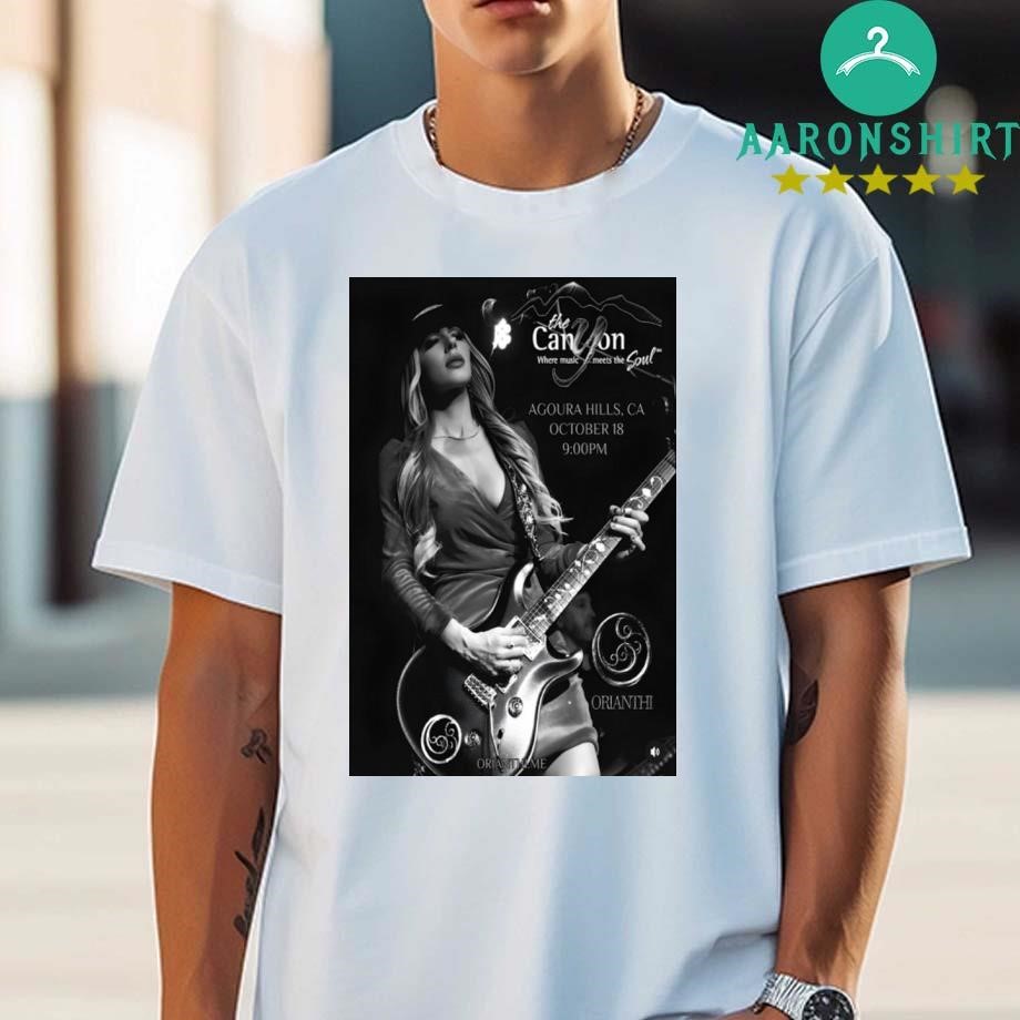 Official Official Orianthi The Canyon Oct 18 2024 Agoura Hills, CA Concert T-shirt