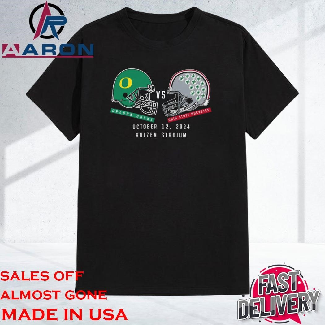 Official Ohio State Buckeyes vs Oregon Ducks Football October 12, 2024 Matchup Set Shirt