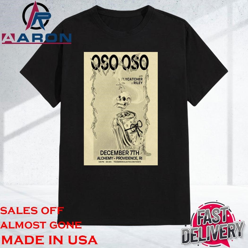 Official Oso Oso December 7th 2024 Poster Alchemy Providence RI Shirt