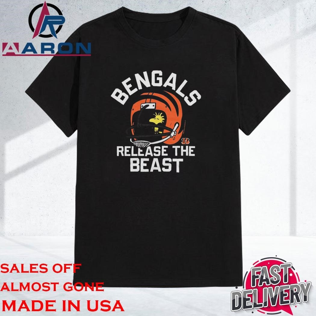 Official Peanuts x Cincinnati Bengals Release The Beast T-Shirt