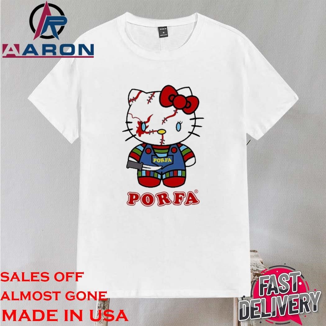 Official Por Favor Porfa Hello Kitty Halloween Shirt