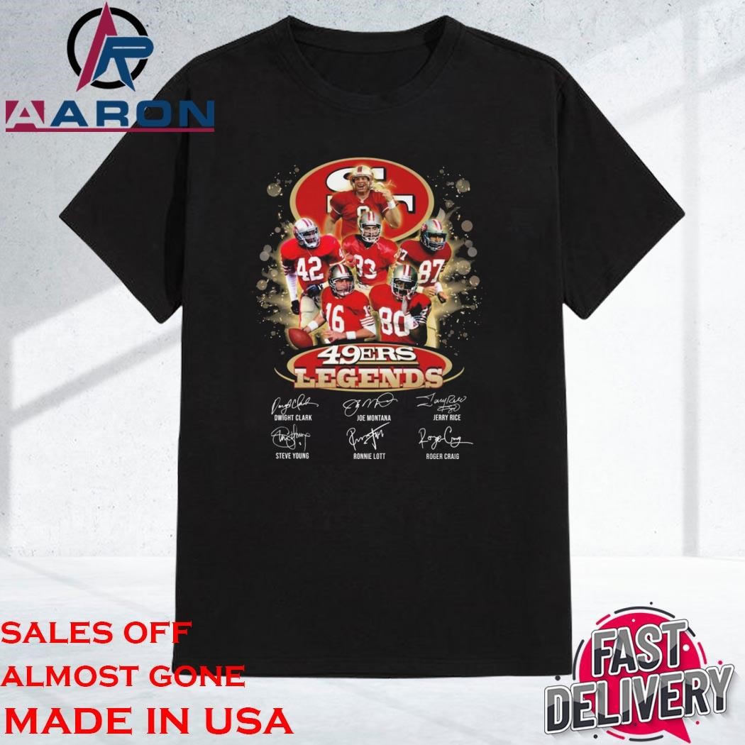 Official San Francisco 49ers Legends Signatures Shirt