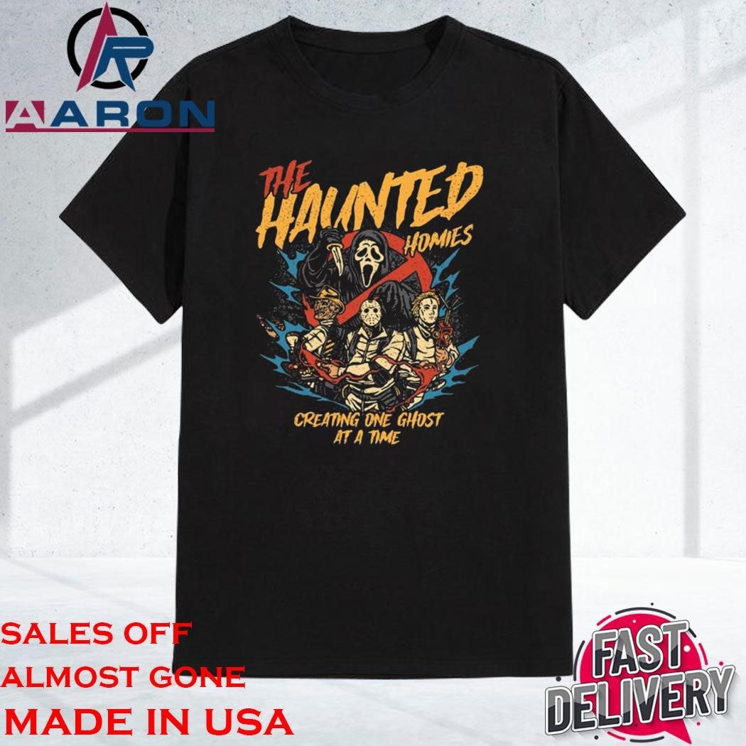 Official Sendit Society The Haunted Homies Halloween Tee Shirt