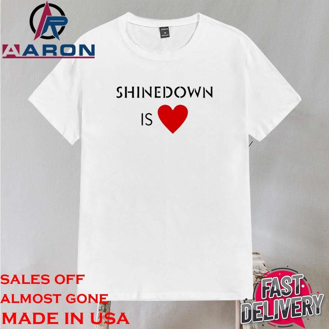 Official Shinedown Is Heart Shirt