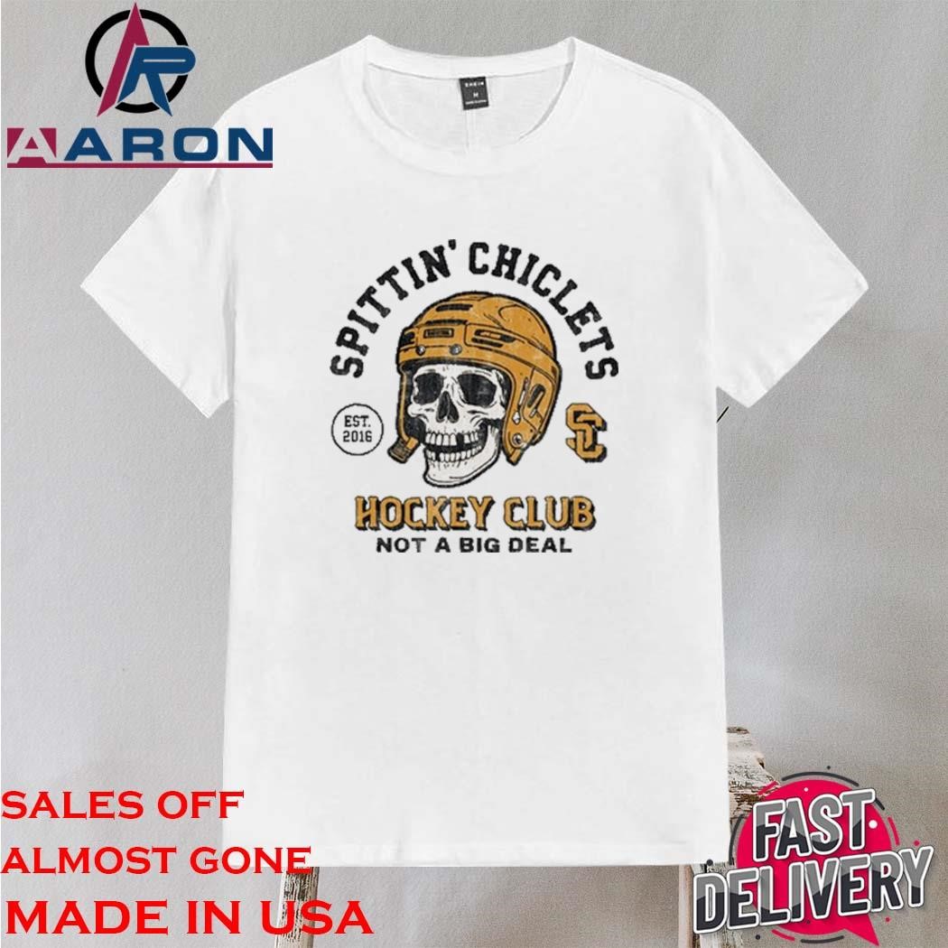 Official Spittin Chiclets Skull Helmet T-Shirt