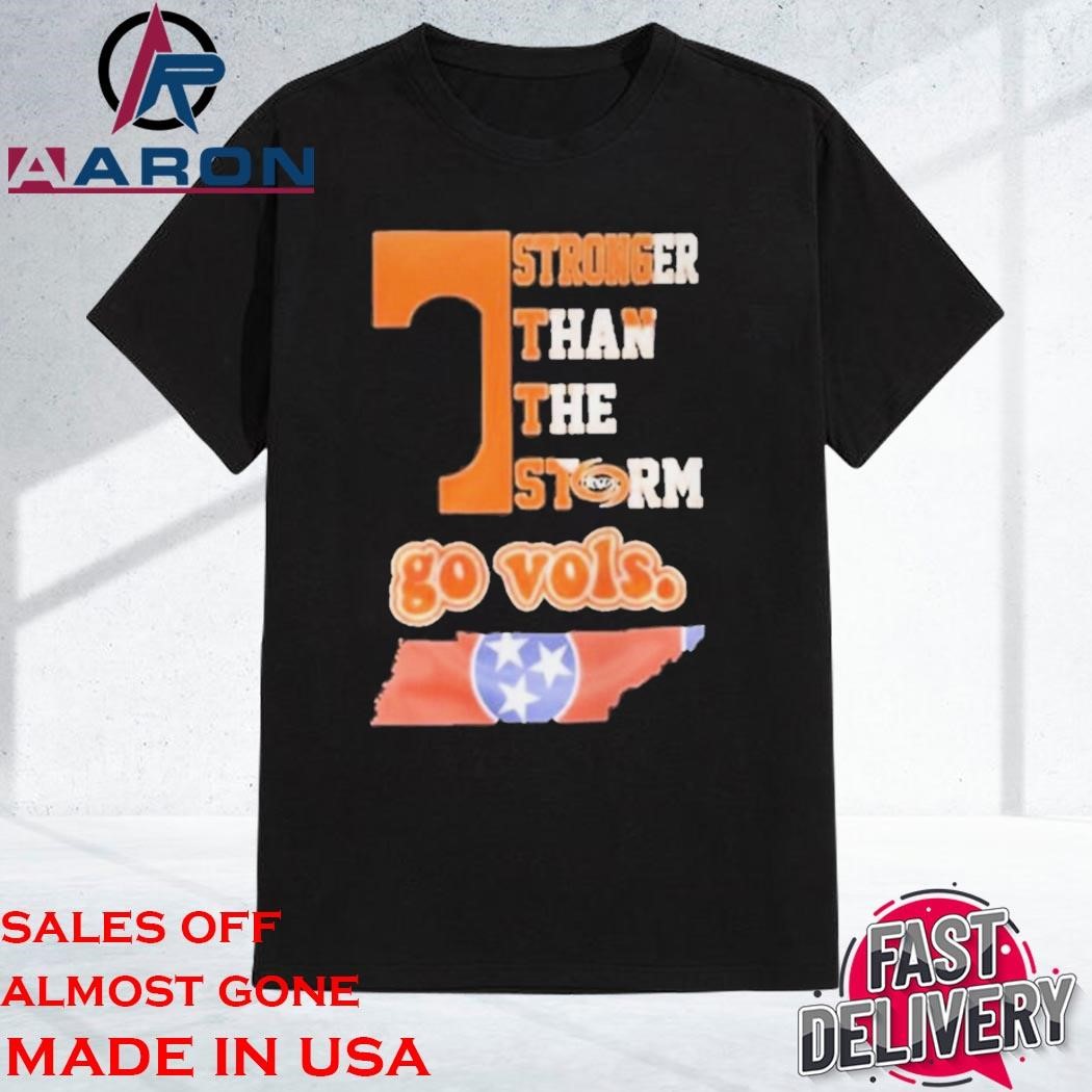 Official Tennessee Volunteers Stronger Than The Storm Milton Go Vol Shirt