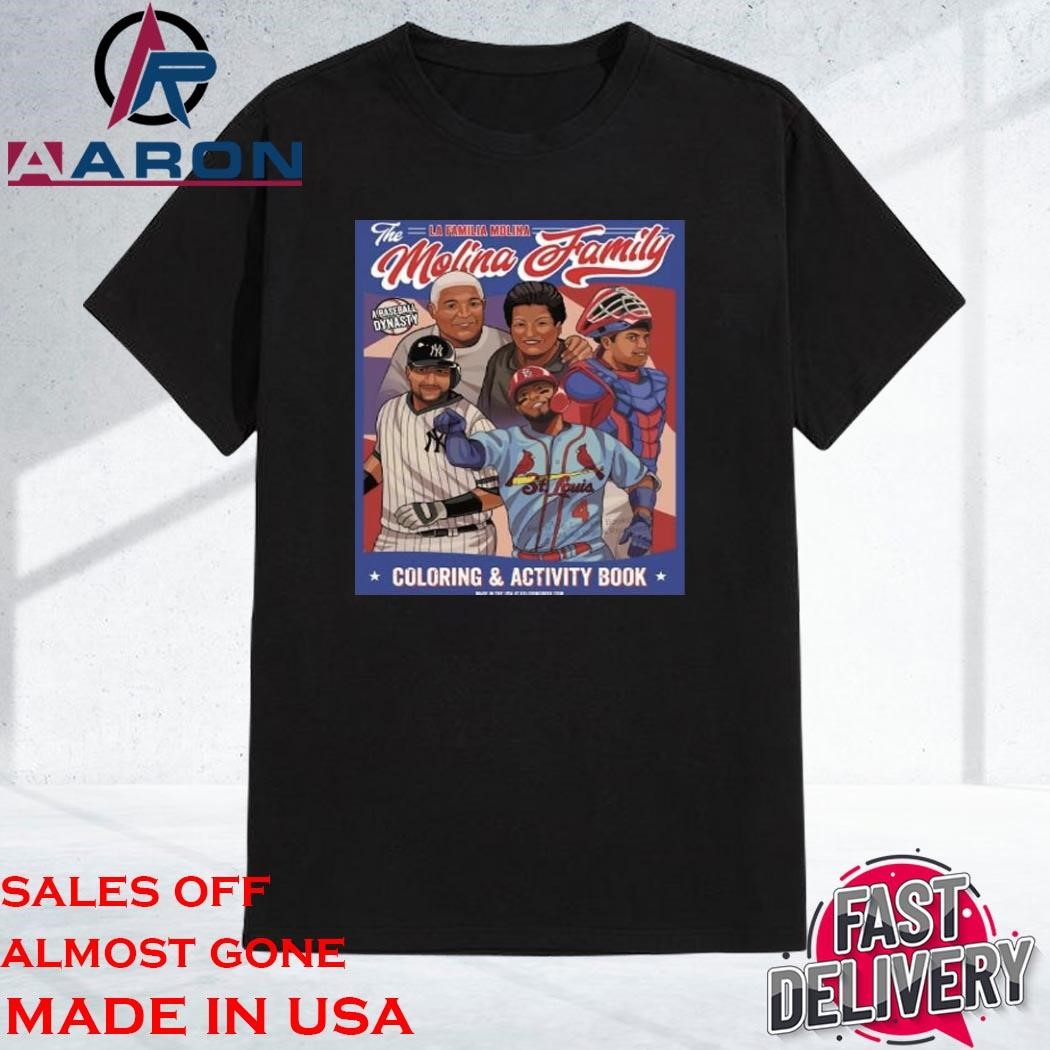 Official The La Familia Molina Coloring And Activity Book A Baseball Dynasty T-Shirt