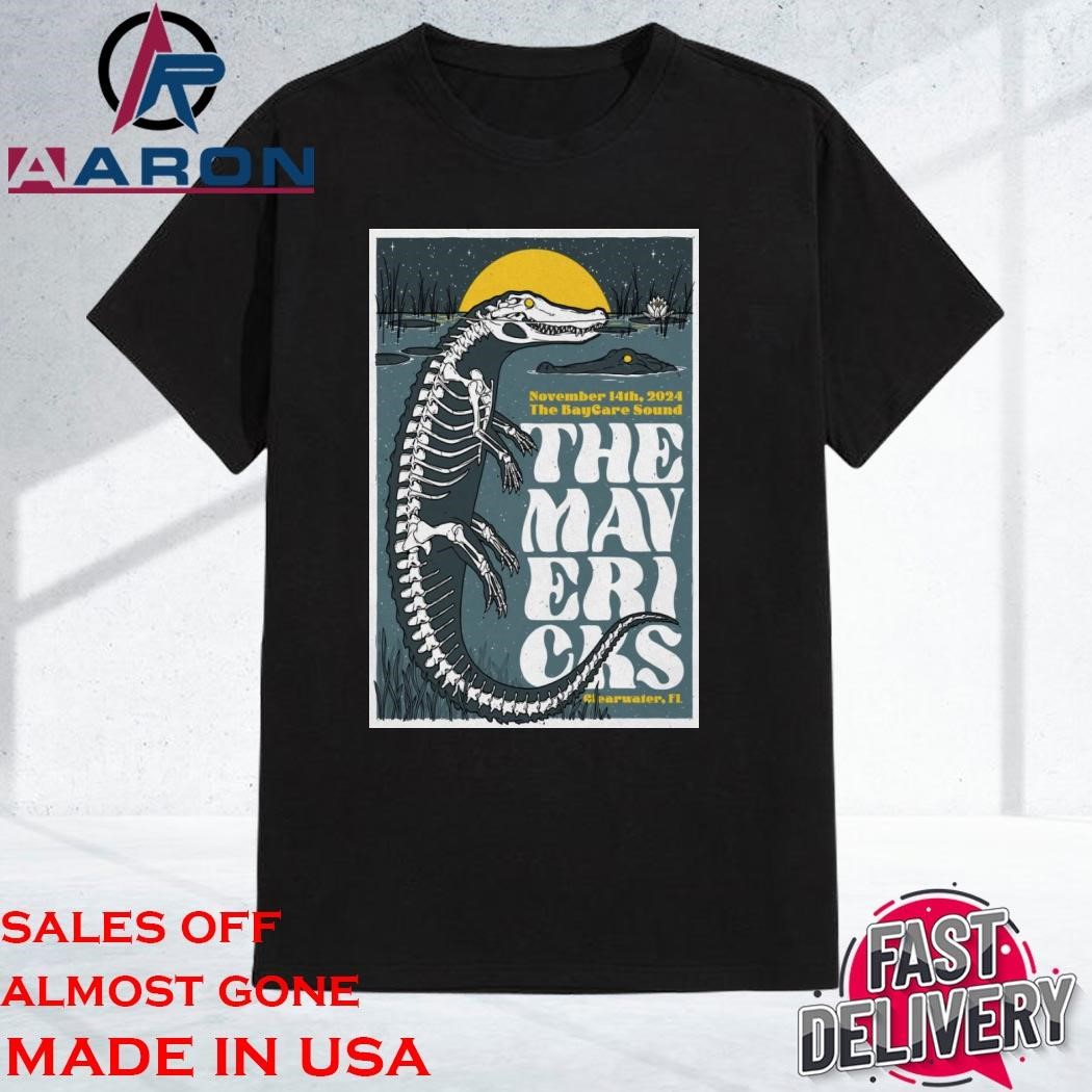 Official The Mavericks Nov 14 2024 The BayCare Sound in Clearwater FL Tour Shirt