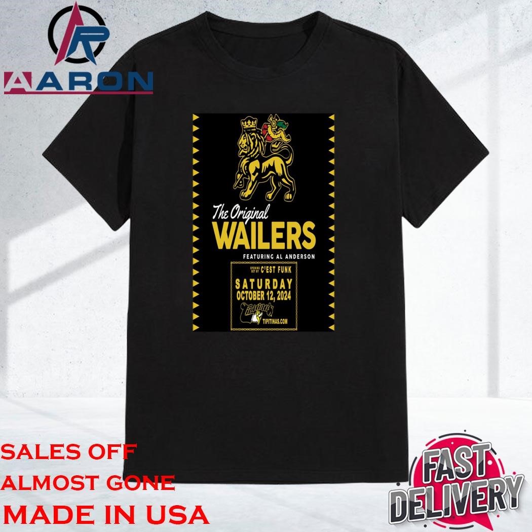 Official The Og Wailers October 12 2024 Tipitina's In New Orleans La Shirt