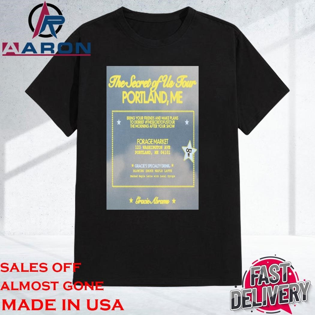 Official The Secret Of US Tour Forage Market Portland, ME Oct 10 2024 T-Shirt