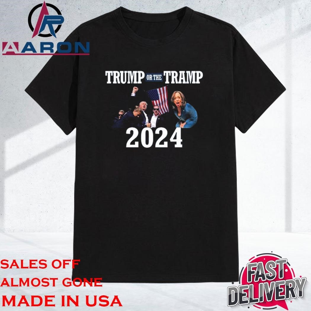 Official Trump Or The Tramp 2024 T-Shirt Le'veon Bell Wearing T-Shirt