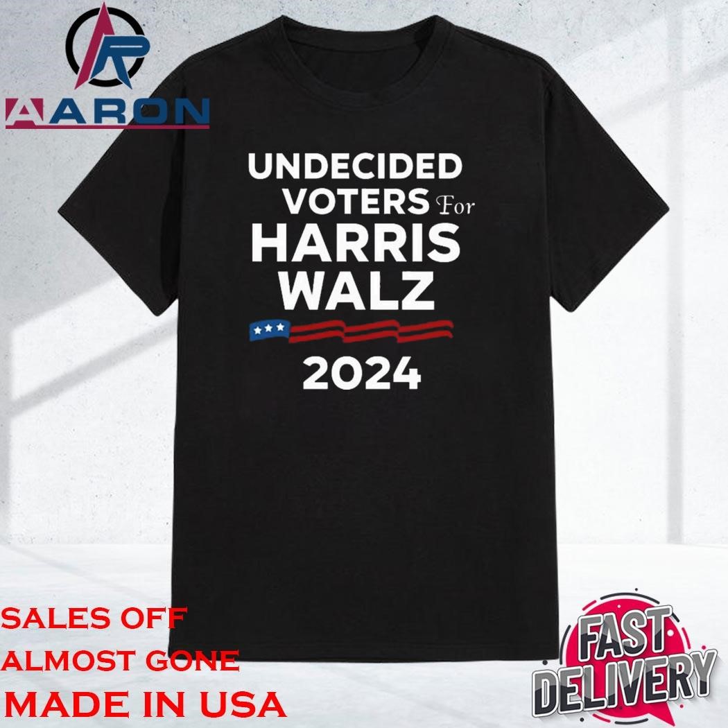 Official Undecided Voters For Harris Walz 2024 Shirt