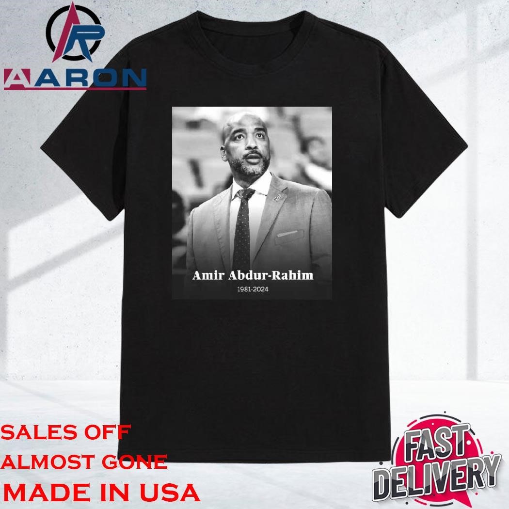 Official University Of South Florida Men’s Basketball Coach Amir Abdur-rahim 1981-2024 Rip Shirt