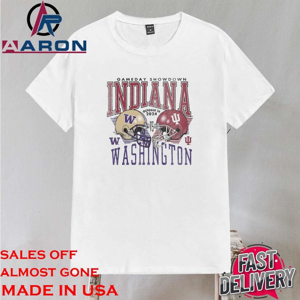 Official Washington Huskies Vs Indiana Hoosiers Gameday Showdown October 26 2024 Shirt