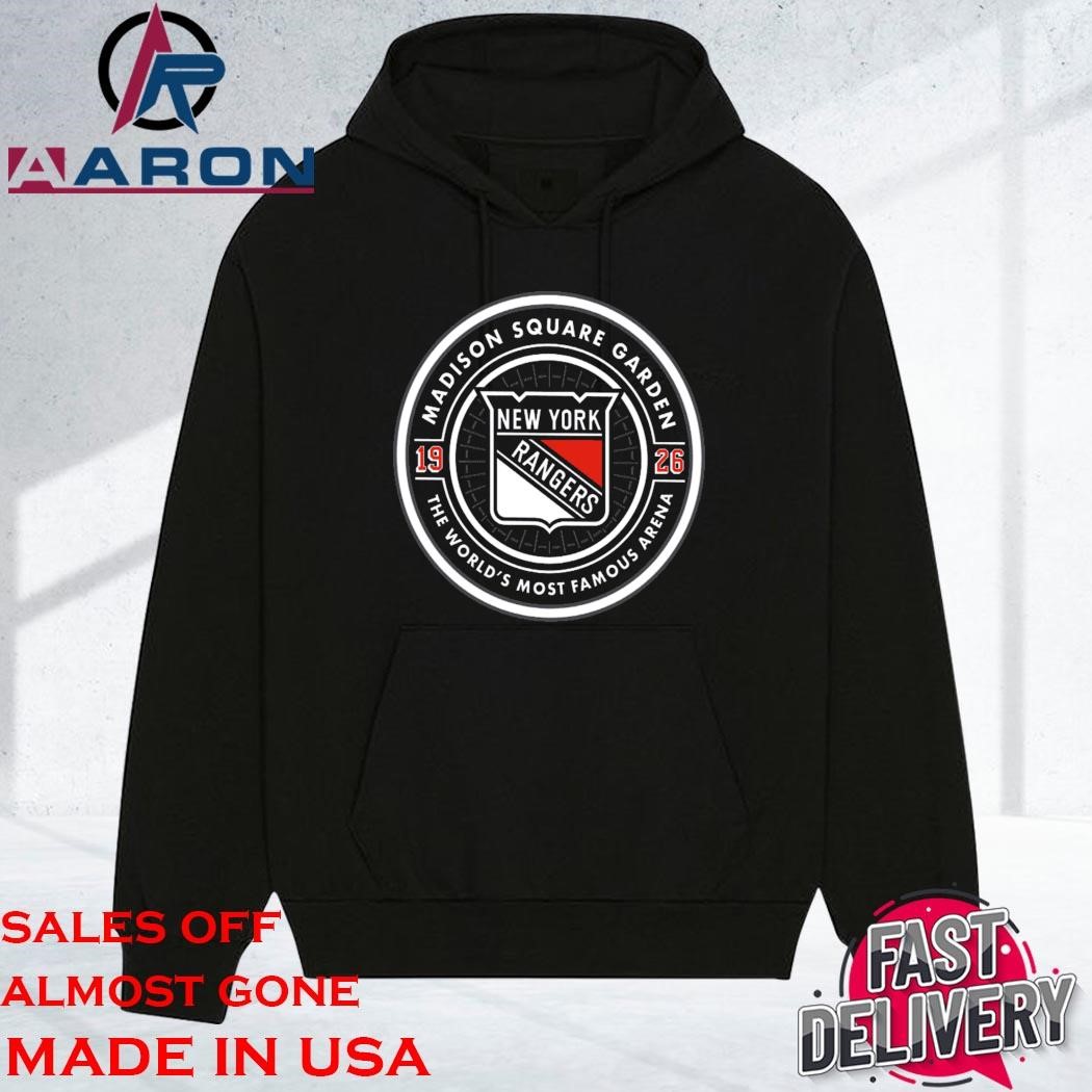Official We Bleed Blue Rangers Navy World's Most Famous Circle hoodie