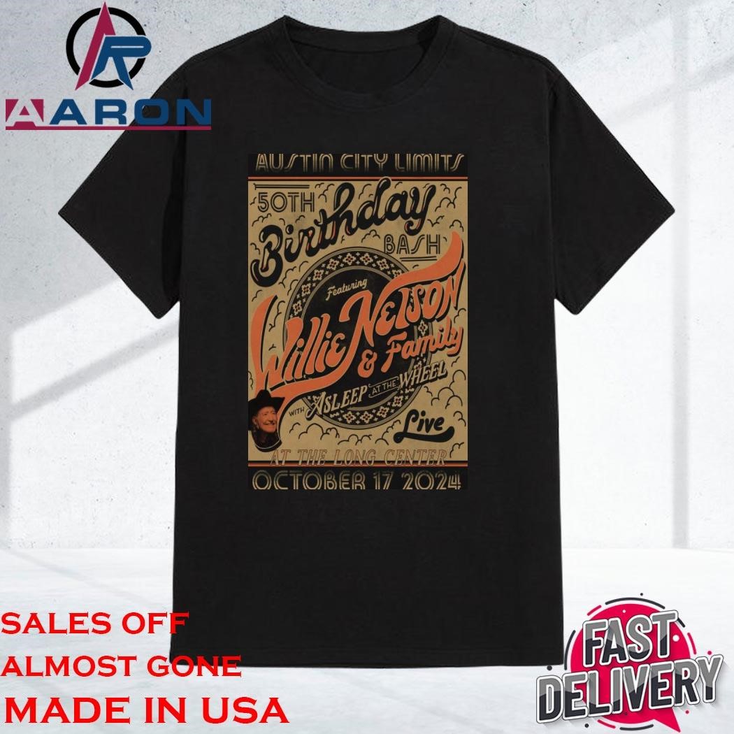 Official Willie Nelson Oct 17 2024 Austin City Limits At The Long Center Shirt