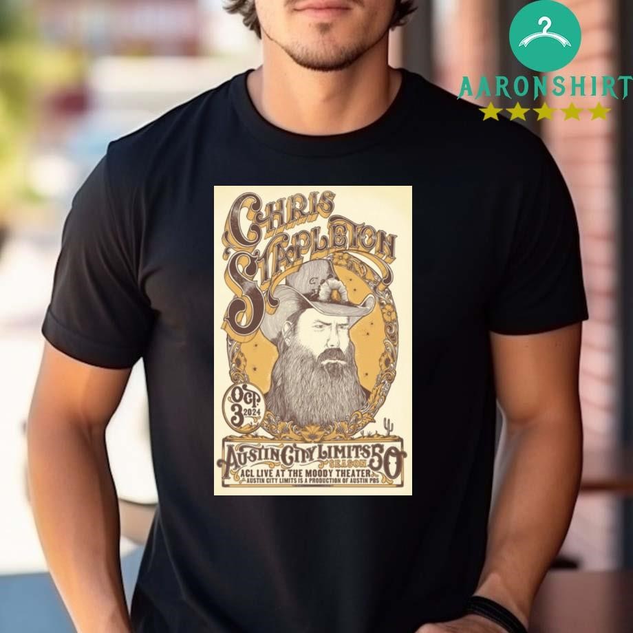 Original Chris Stapleton Oct 3 2024 Live At The Moody Theater, Austin TX Artist Unisex shirt