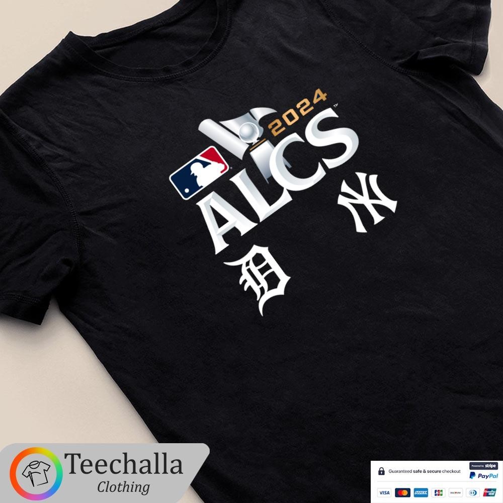 Original Detroit Tigers Vs Ny Yankees 2024 Alcs Matchup Clinched Logo Shirt