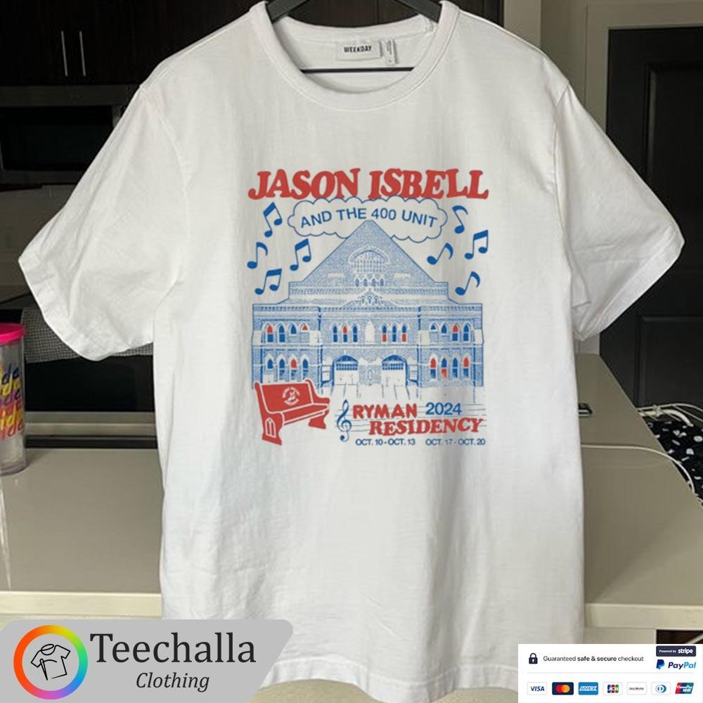 Original Jason Isbell And The 400 Unit Ryman Residency Oct 10-13 & Oct 17-20 2024 Shirt