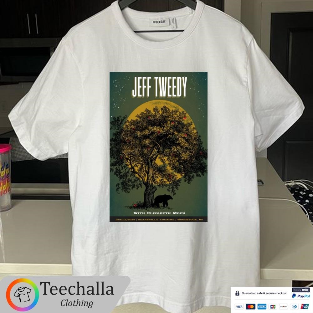 Original Jeff Tweedy October 11-13, 2024 Bearsville Theater Woodstock, NY Tour Shirt