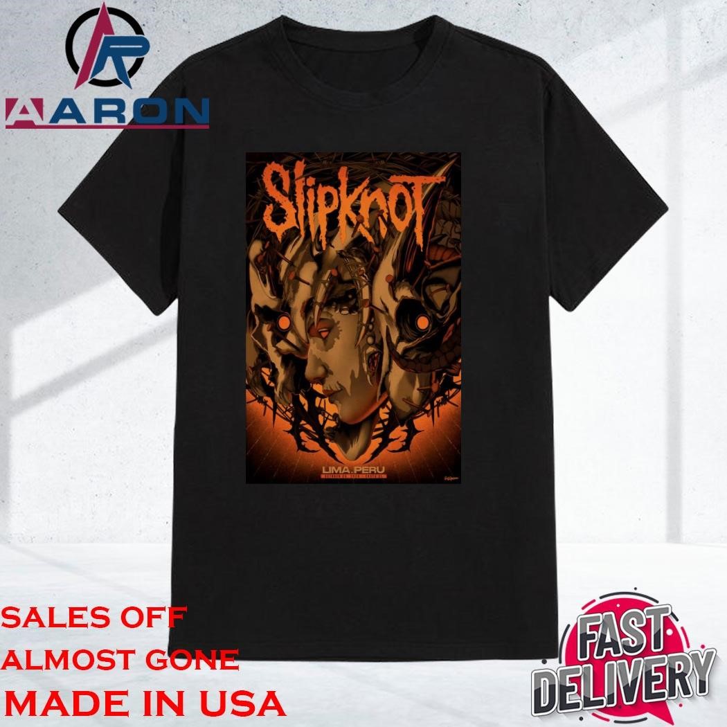 Original Slipknot October 28 2024 Costa 21 Lima, Peru Shirt