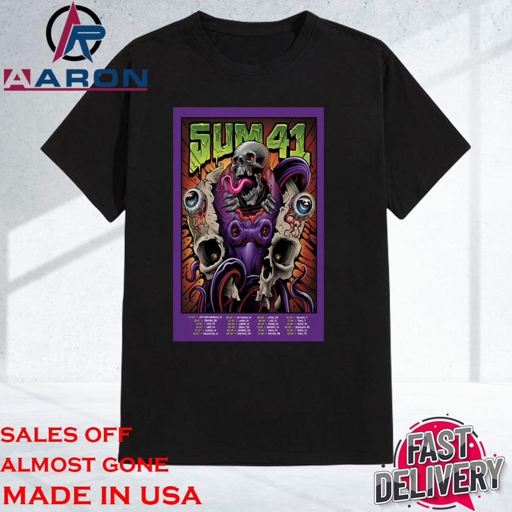 Original Sum 41 Europe And Uk By Maxx242! Fall Tour 2024 Shirt