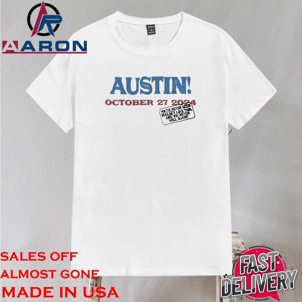 Original The Great Impersonator Halsey Austin Oct 27 2024 Event Shirt