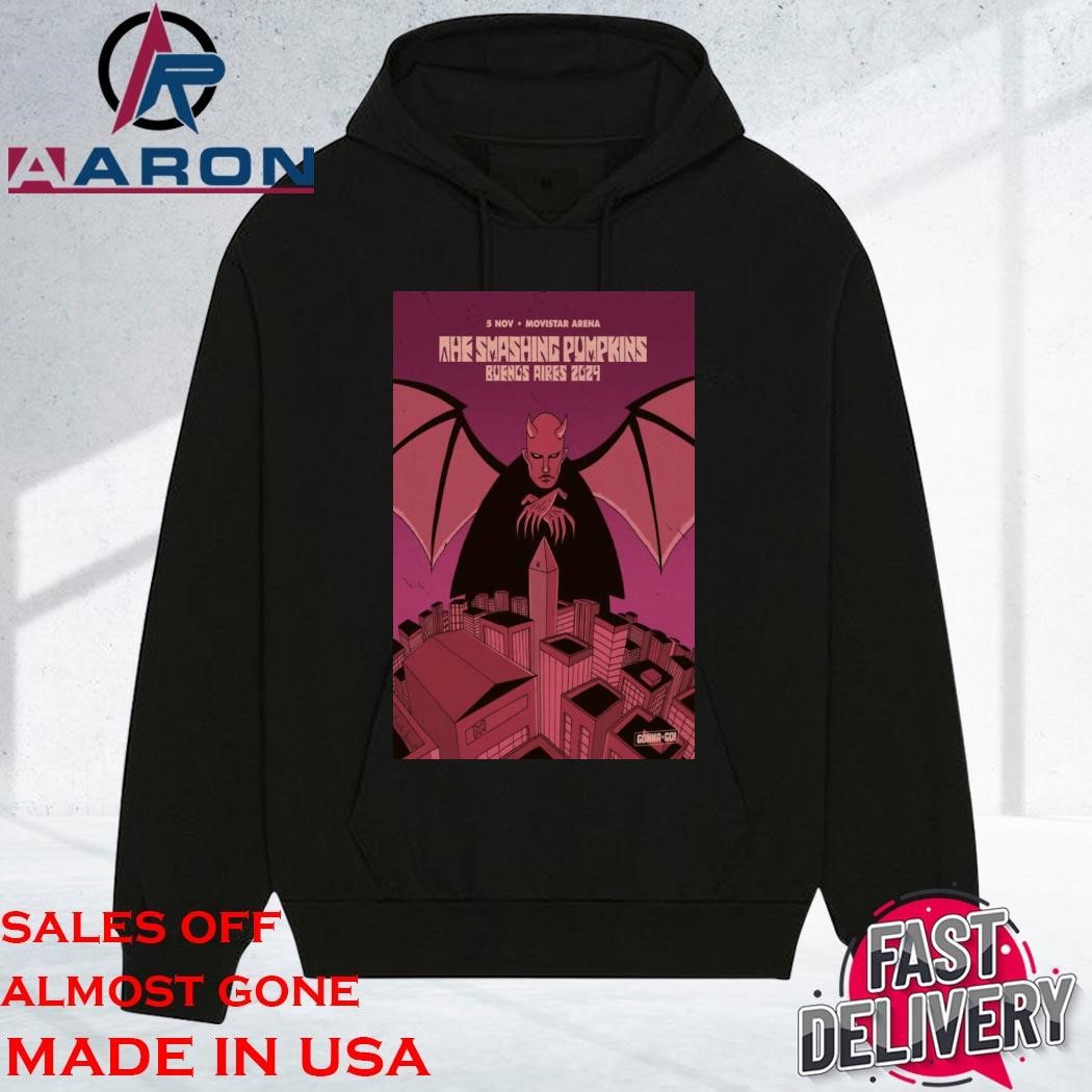 Original The Smashing Pumpkins At Movistar Arena In Buenos Aires, Argentina ON Nov 5 2024 hoodie