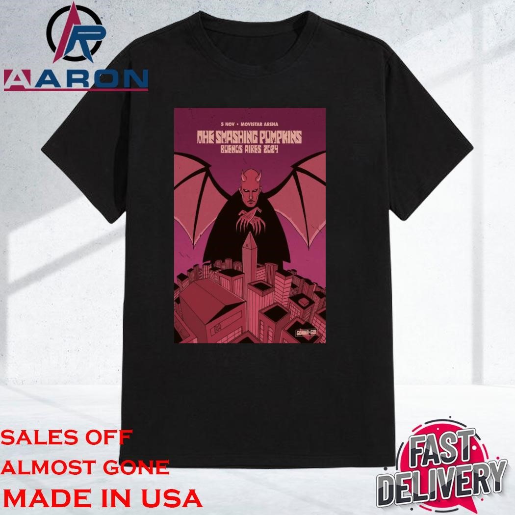 Original The Smashing Pumpkins At Movistar Arena In Buenos Aires, Argentina ON Nov 5 2024 Shirt