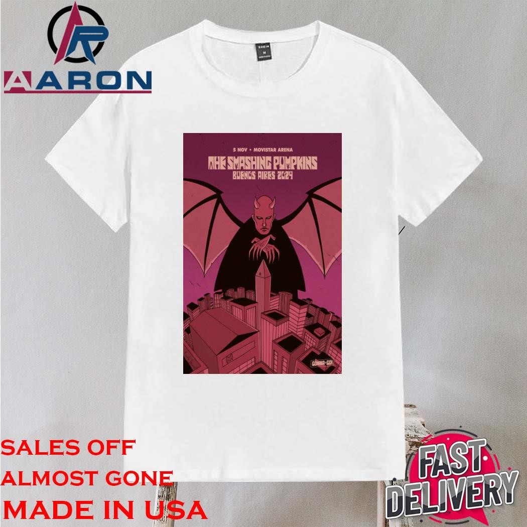 Original The Smashing Pumpkins Nov 5 2024 Movistar Arena in Buenos Aires Argentina Shirt