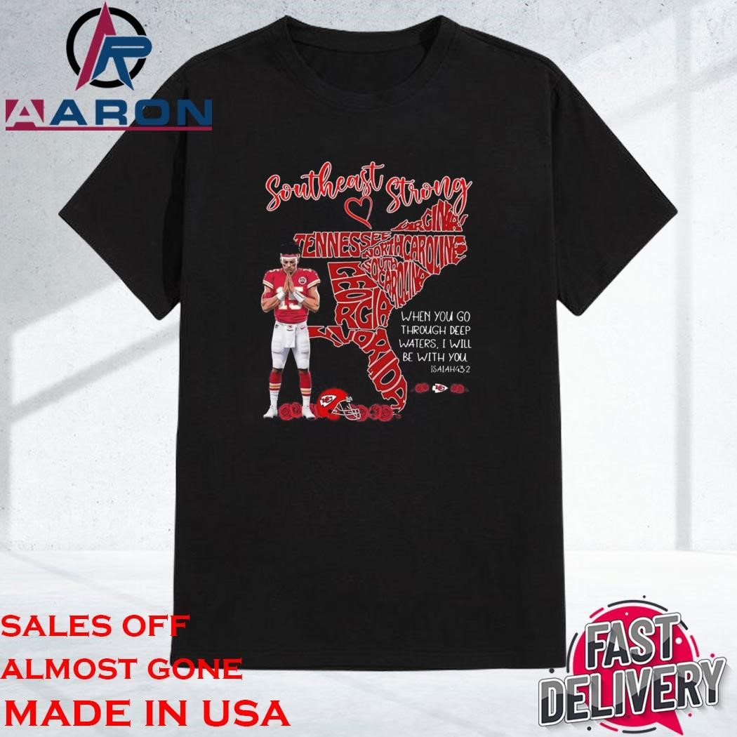 Patrick Mahomes Kansas City Chiefs Praying For Florida Southeast Strong Shirt