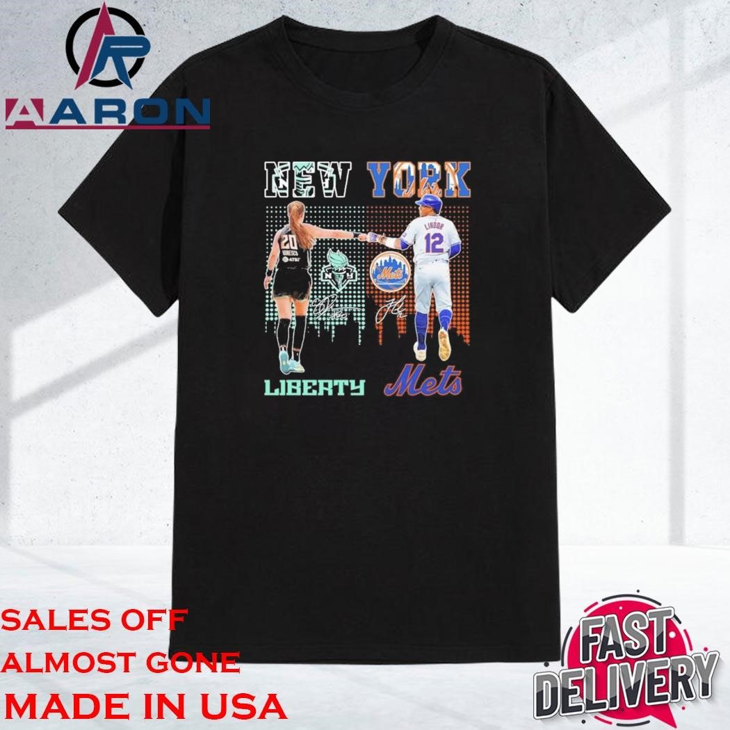 Sabrina Ionescu New York Liberty X Francisco Lindor New York Mets Unisex Shirt