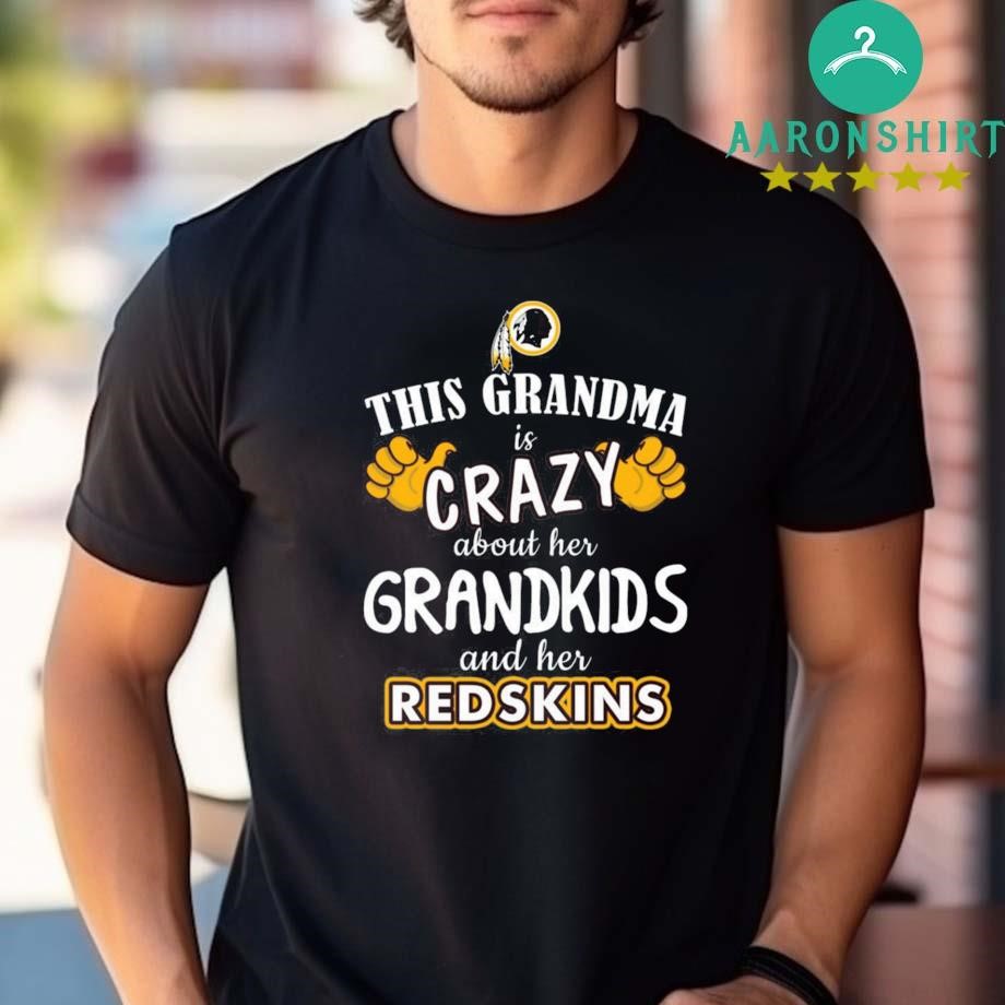 This Grandma Is Crazy About Her Grandkids And Her Washington Redskins Shirt