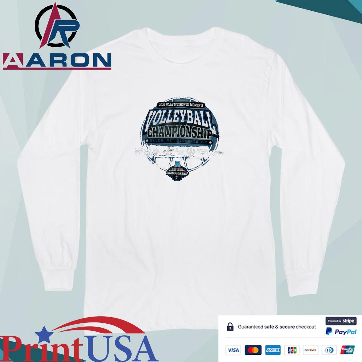 2024 NCAA DIII Women's Volleyball Championship Salem, VA - December 4-7 T-Shirts Long Sleeve