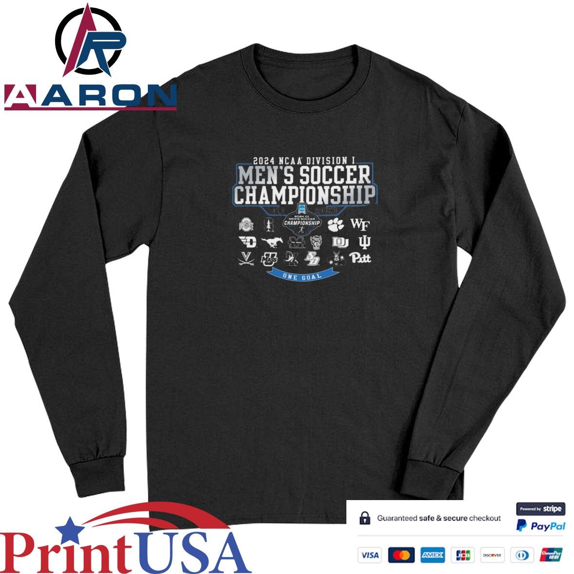 2024 NCAA Division I Women's Soccer Championship 3Rd Round One Goal T-Shirts Long Sleeve