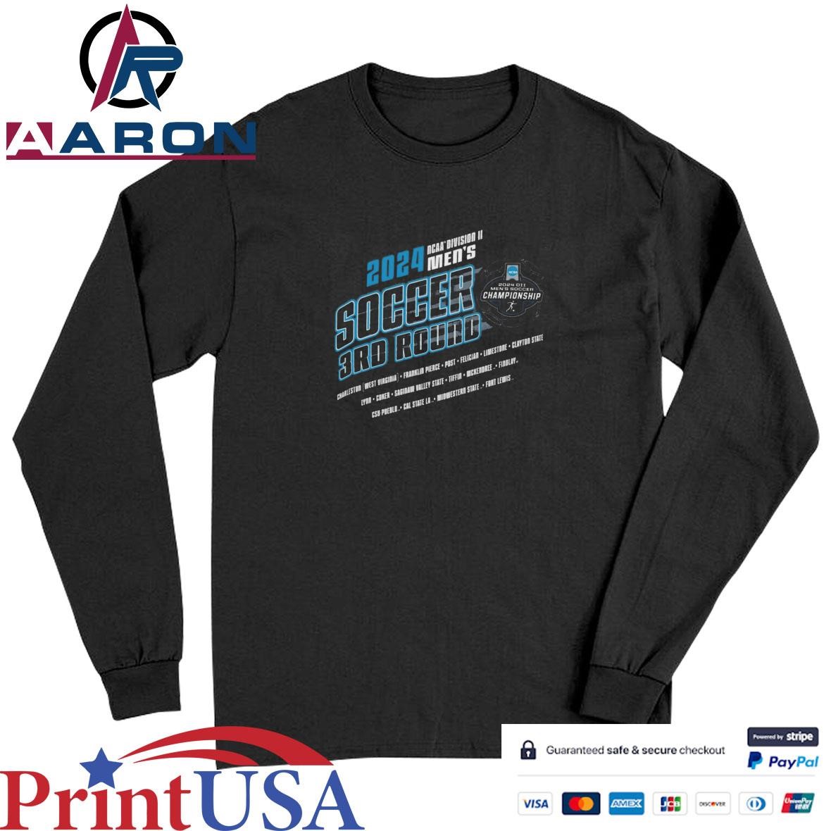 2024 NCAA Division II Men's Soccer 3Rd Round T-Shirts Long Sleeve