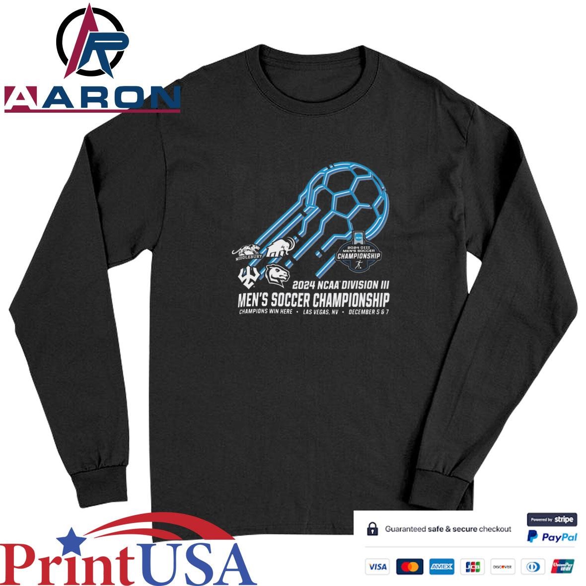 2024 NCAA Division III Men's Soccer Championship Las Vegas, Nv December 5&7 T-Shirts Long Sleeve