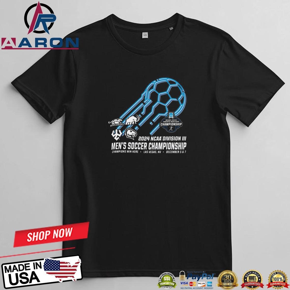 2024 NCAA Division III Men's Soccer Championship Las Vegas, Nv December 5&7 T-Shirts