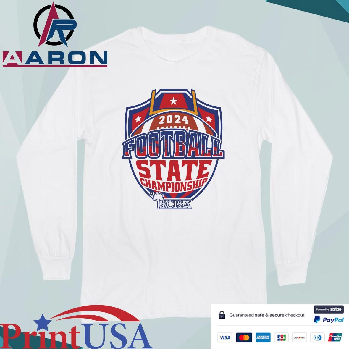 2024 SCISA Football State Championship T-Shirts Long Sleeve