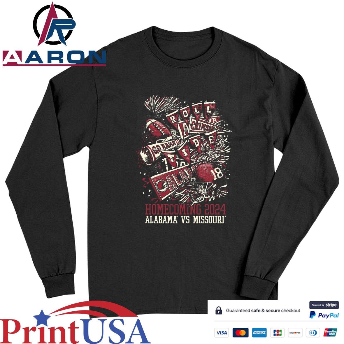 Alabama Vs Missouri 2024 Homecoming T-Shirts Long Sleeve