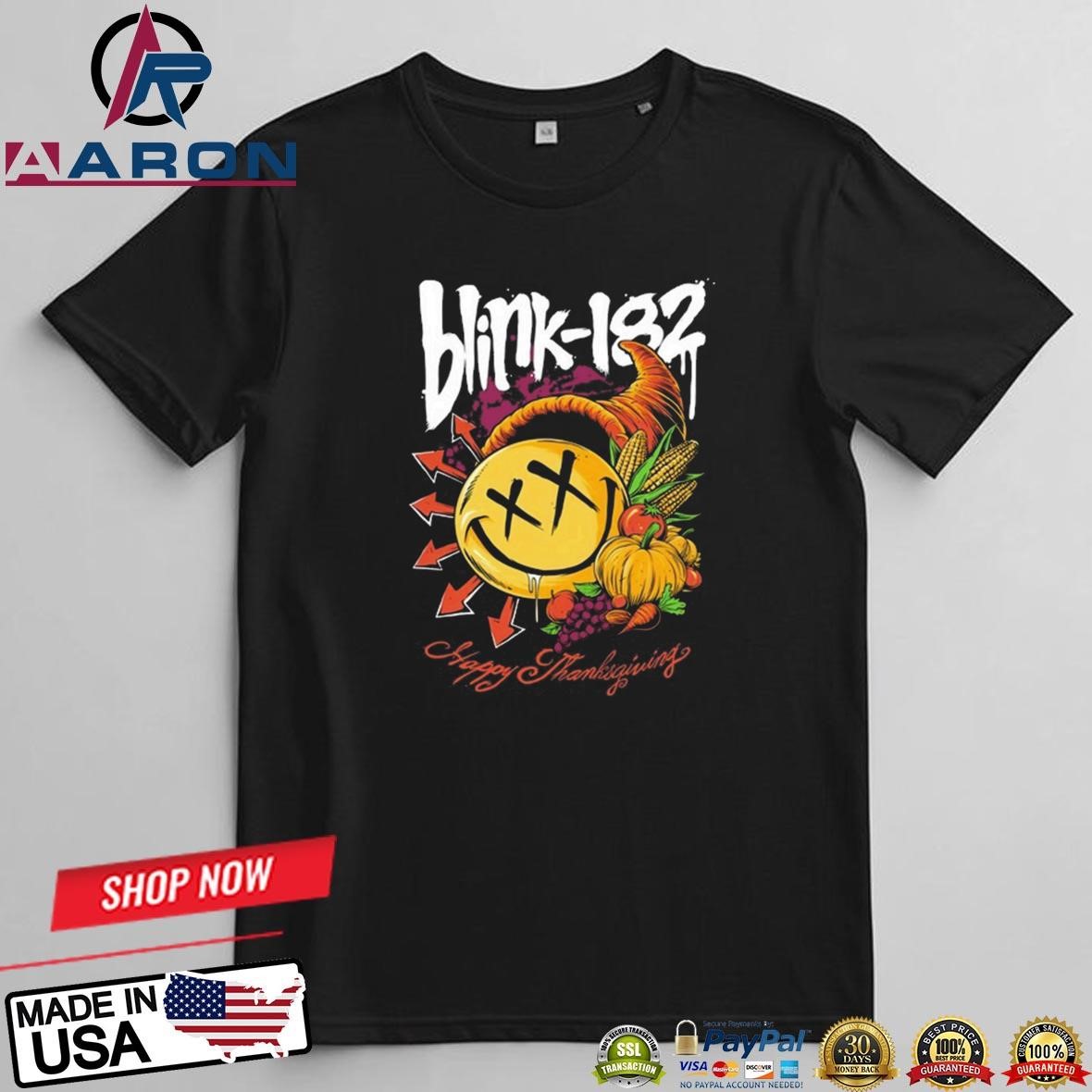 Blink-182 Happy Thanksgiving 2024 T-Shirts