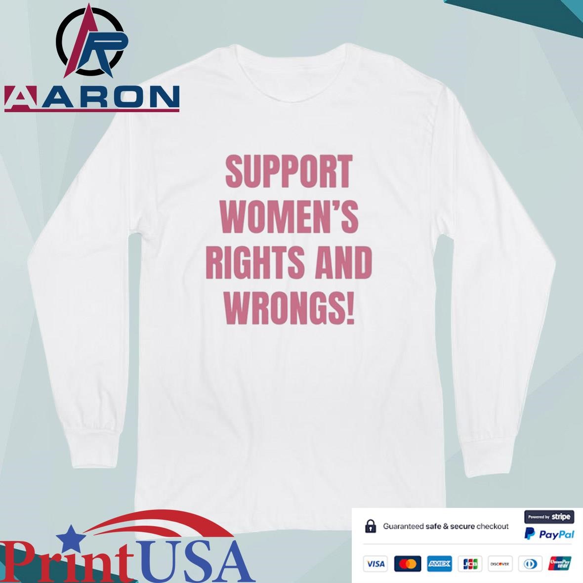 Cancelled Podcast Support Women's Rights And Wrongs T-Shirts Long Sleeve