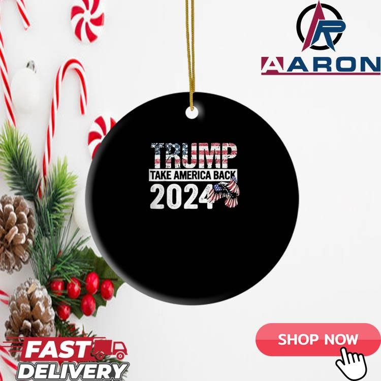 Donald Trump Takes Back 2024 Birthday Christmas Ornament