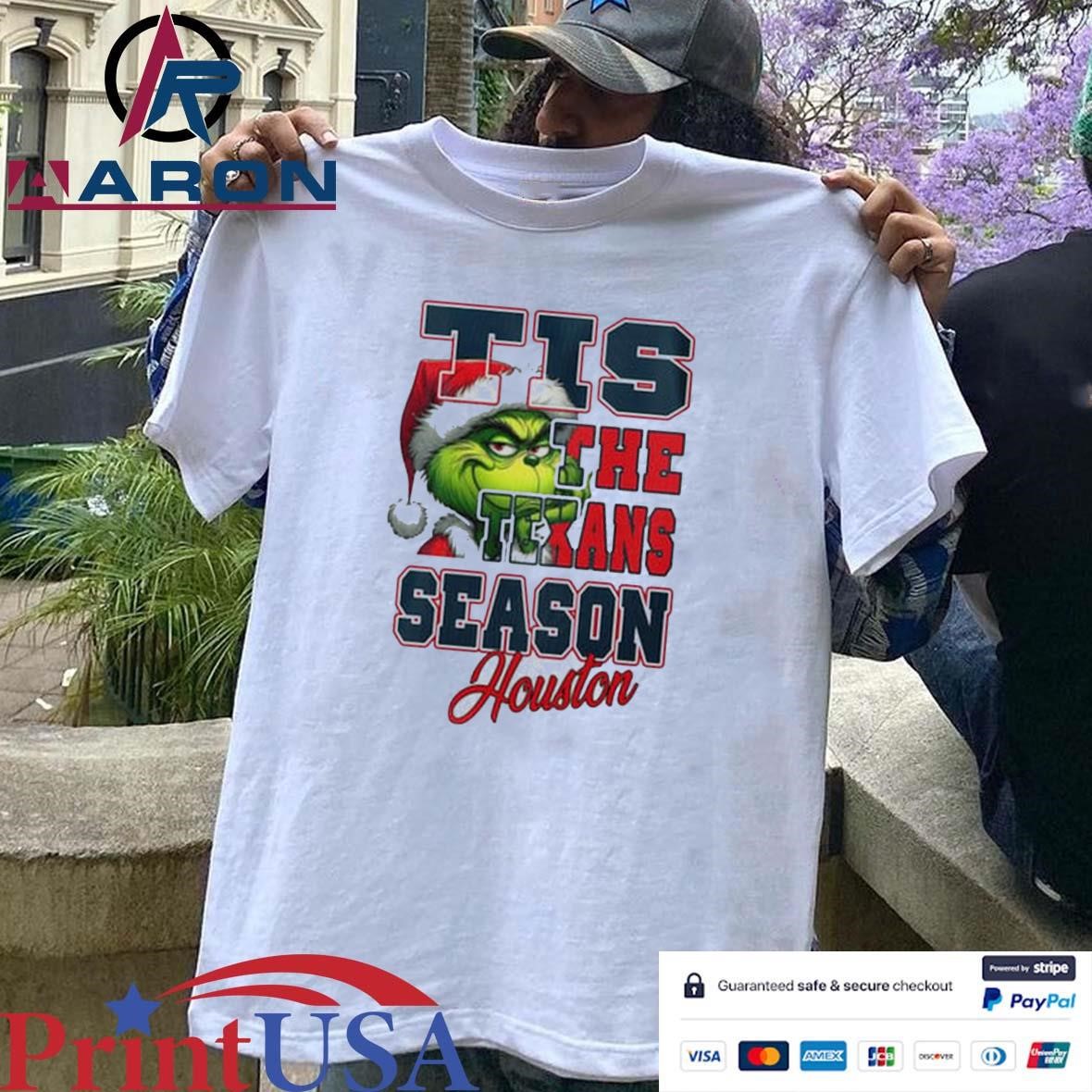 Houston Texans Merry Christmas The Grinch Tis The Texans Season T-Shirts